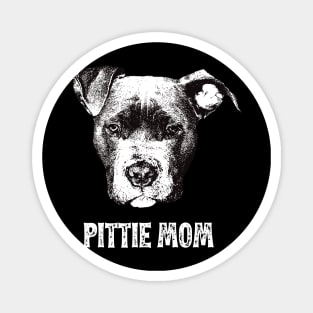 Pittie Mom American Pittbull Design Magnet